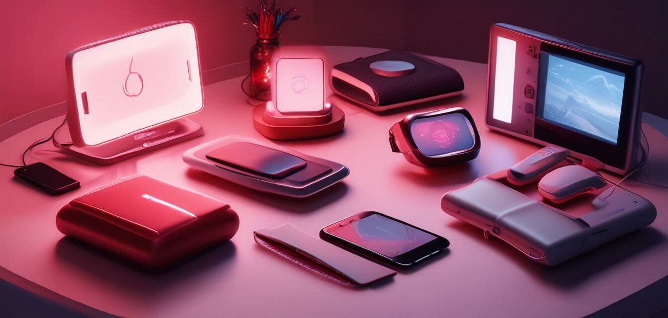 Red light therapy devices for fitness