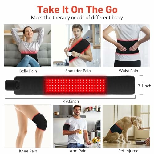 Red light therapy device for various body pains.