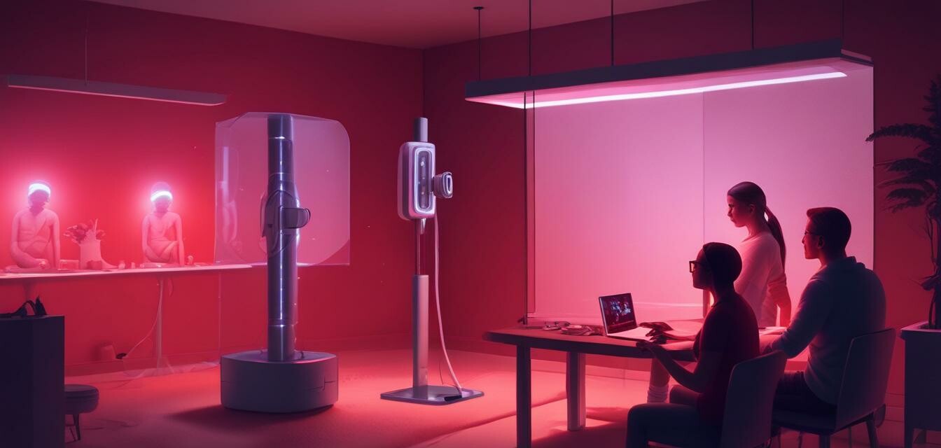 Red Light Therapy Devices in Use