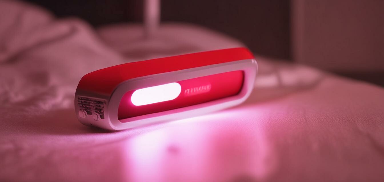 Red light therapy device for skin treatment